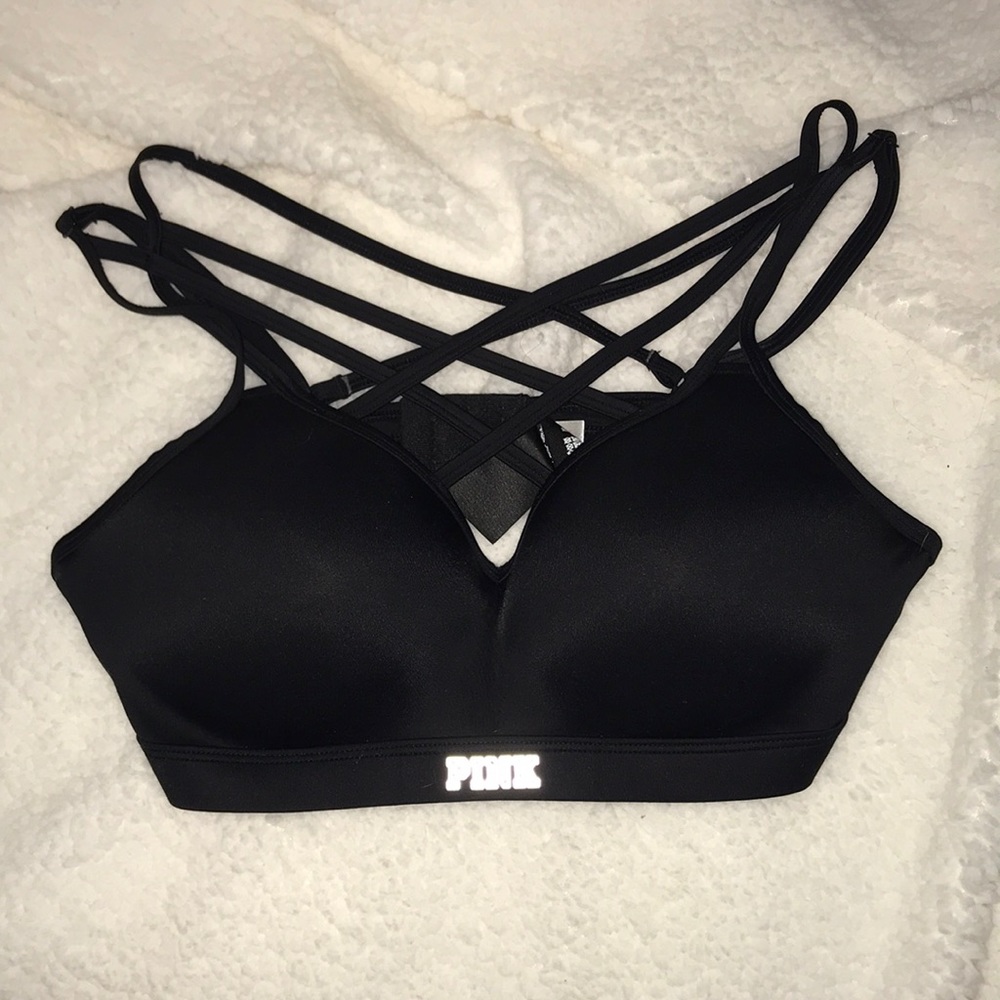 pink sports bra